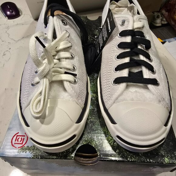 Converse x Clot Jack Purcell Low Top Ox 'Giant Panda' Shoes Women's Size 7 NEW - Picture 4 of 8